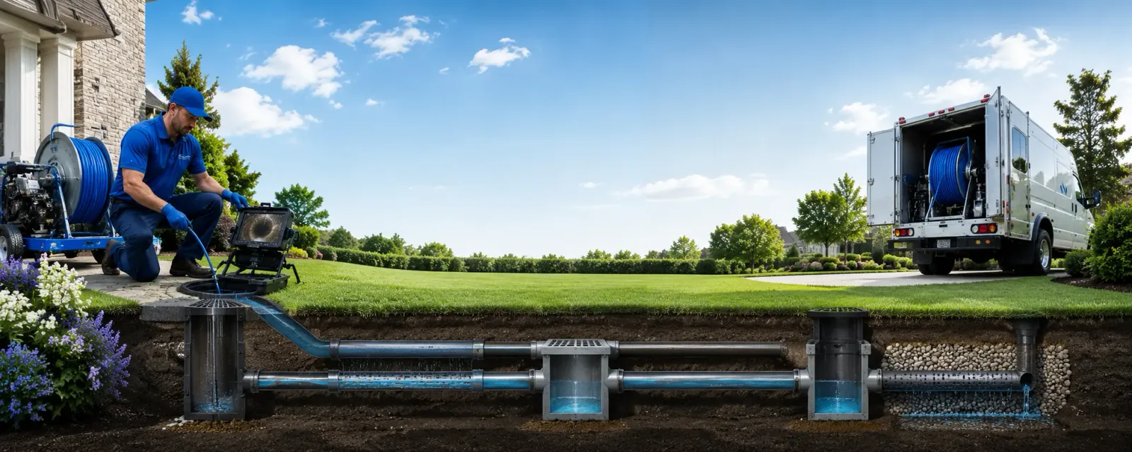 Outdoor drain cleaning information for Ludlow, MA